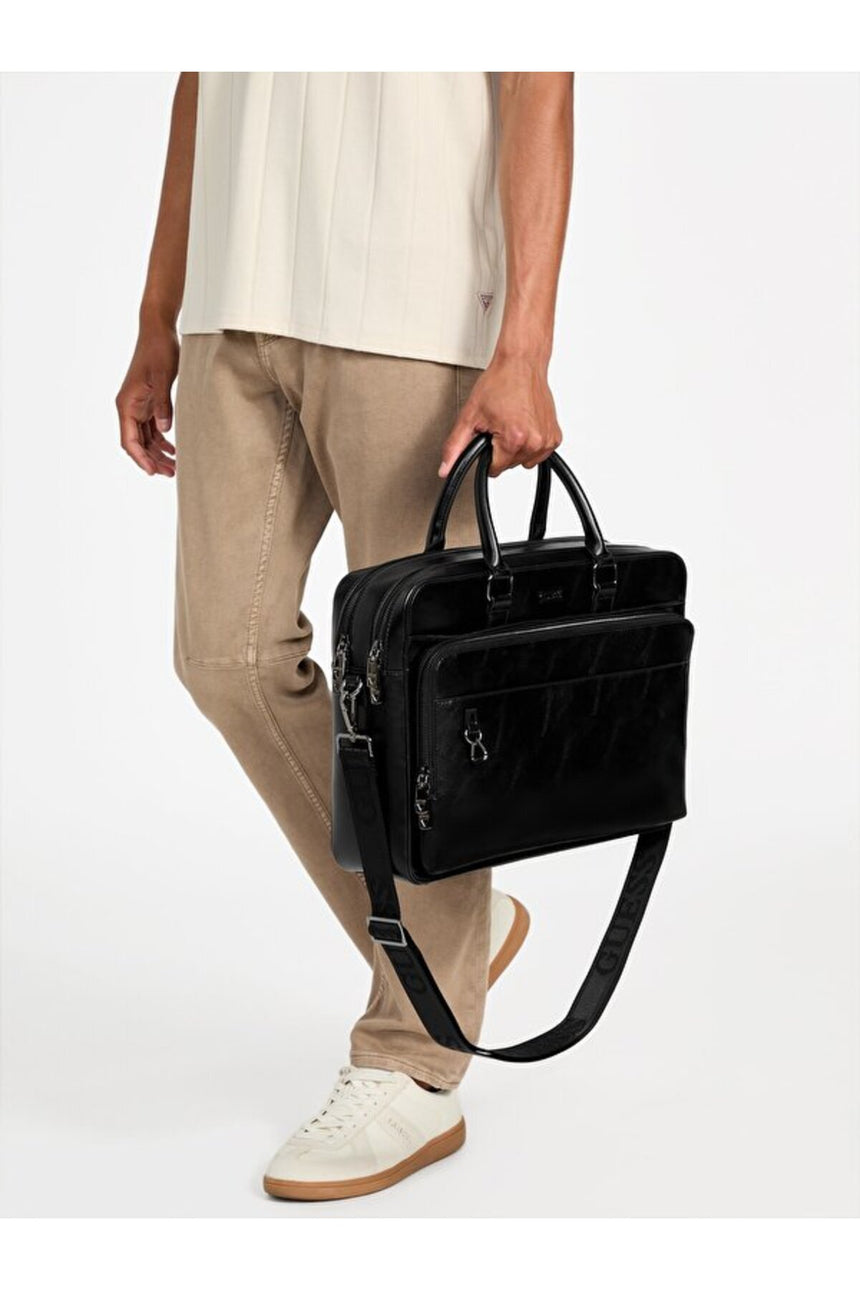 GUESS ERKEK BOSTON LAPTOP BAG L HMBOCAP5338 - Mavi