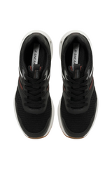Sporline Kinetix Colonel TX siyah tekstil erkek sneaker, üstten görünüm