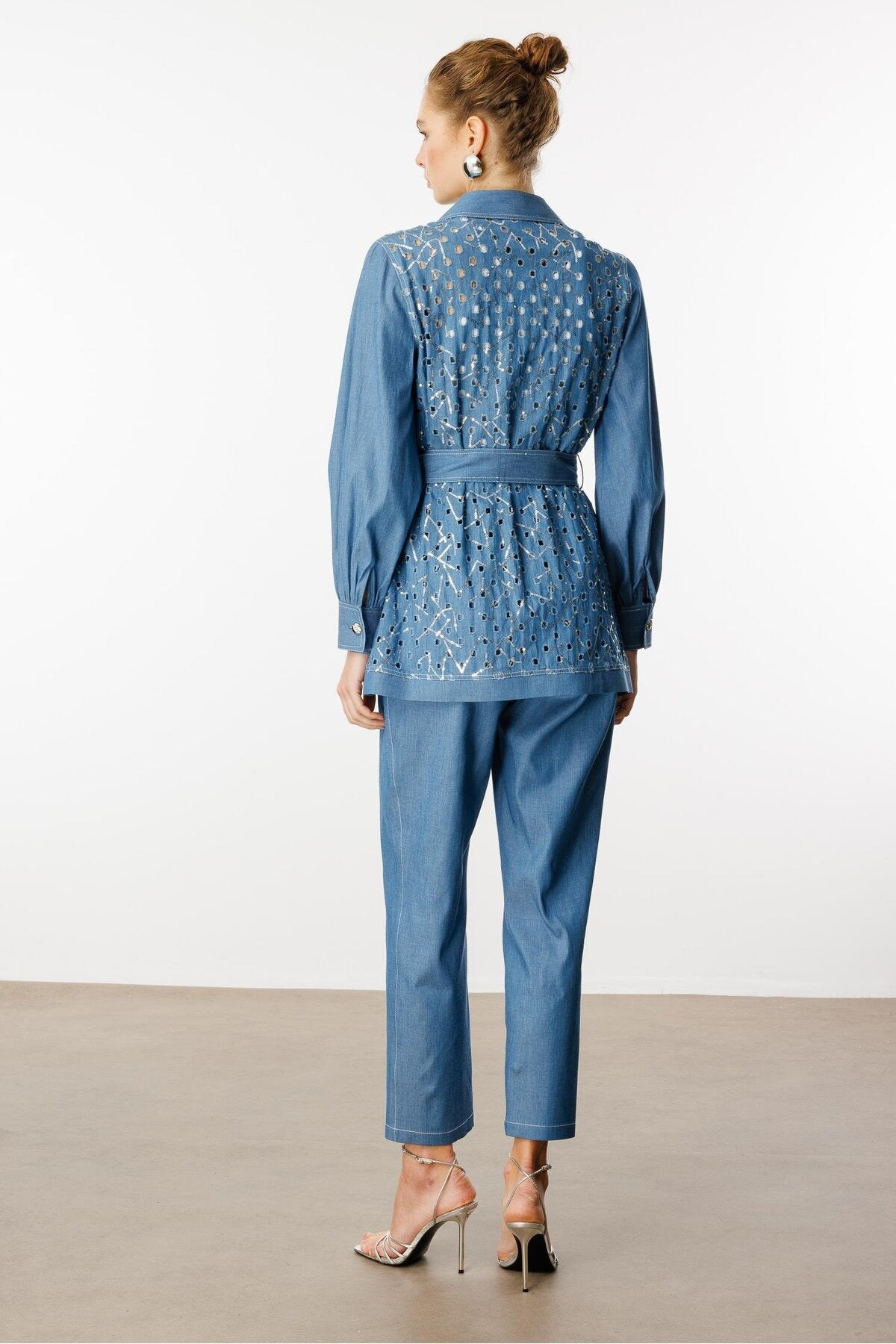 Moda İlgi ILG251TNK15004 Kadın Tunik - Çivit Mavisi
