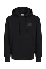 JACK&JONES PLUS JJECORP LOGO SWEAT HOOD NOOS PLS 12163777 - Siyah