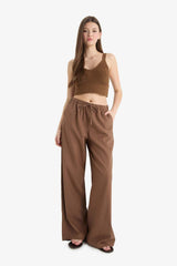 Defacto Kadın Trousers E1981AX - Kahverengi
