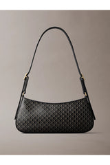 Calvin Klein Kadın EMBLEM AOP SMALL SHOULDER BAG LV04F3324G - Siyah