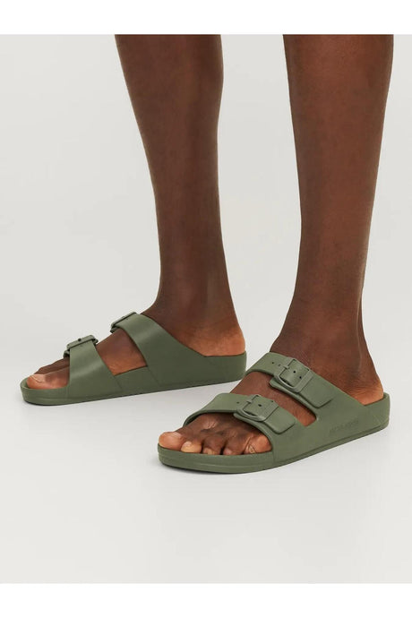 JACK&JONES JFWCROXTON MOULDED SANDAL NOOS 12204004 - Koyu Yeşil