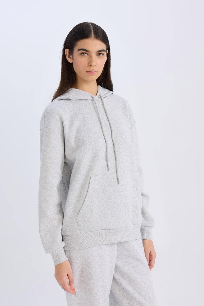 Defacto Kadın Sweat Shirt W8071Az - Gri