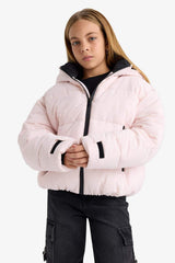Defacto Çocuk Mont F3512A8 - Açık Pembe