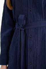 Defacto KADIN Woven Top G8505AX - Koyu Lacivert