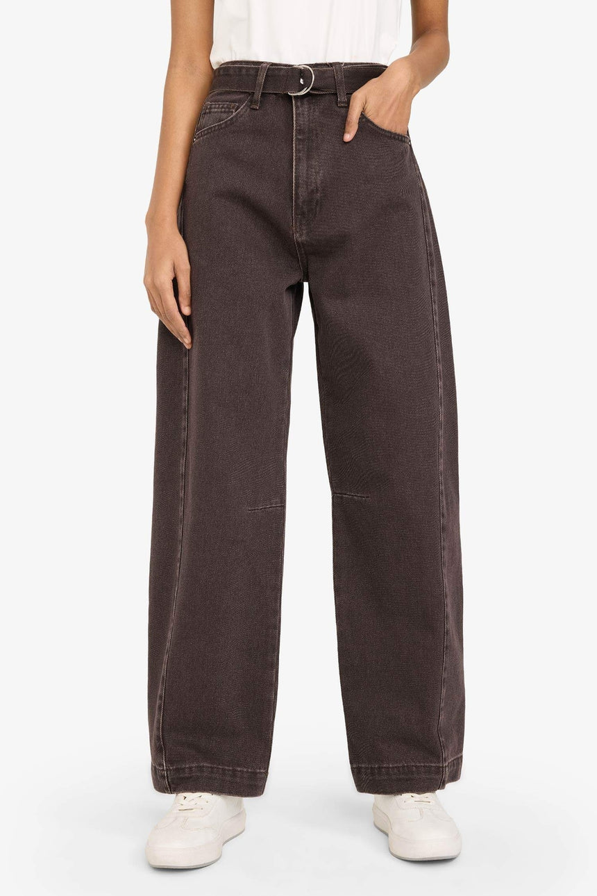 Defacto Kadın Trousers G1668AX - Kahverengi