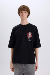 Defacto Erkek T-Shirt B5528Ax - Siyah