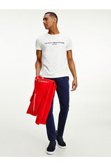 Tommy Hilfiger ERKEK CORE TOMMY LOGO TEE MW0MW11465 - Beyaz