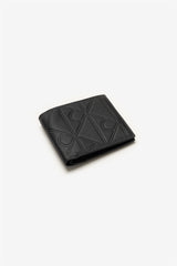 Calvin Klein Erkek XL EMBLEM AOP EMBSS EW BILLFOLD LV04D1177G - Siyah