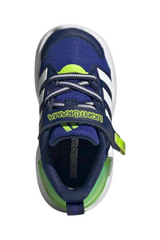 Sporline adidas Lightorama RNR EL I çocuk sneaker, mavi, beyaz ve fosforlu yeşil renkli, suni deri detaylı spor ayakkabı
