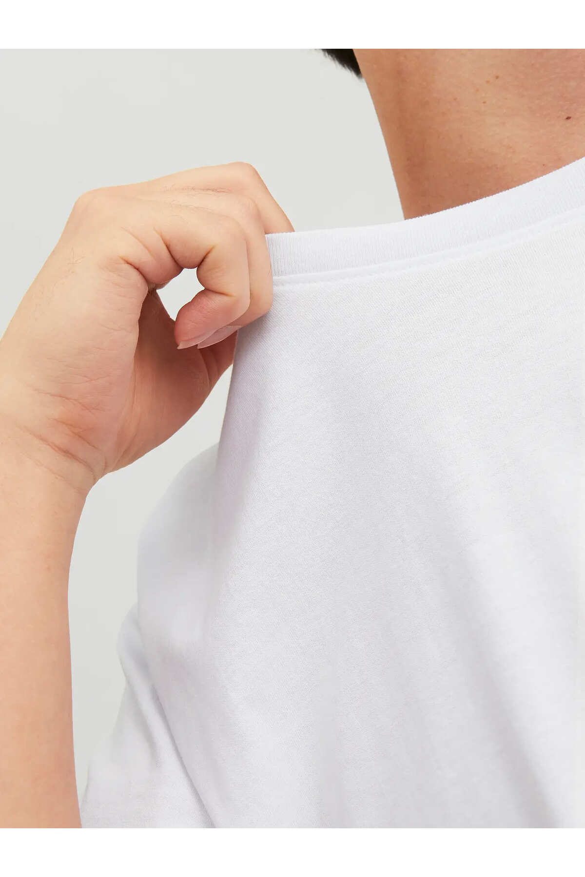 Jack & Jones Corp Logo Erkek T-Shirt 12151955 - Beyaz