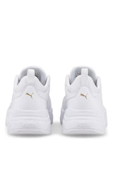 Puma Cassia Ayakkabı 384647 - White-White-Team Gold