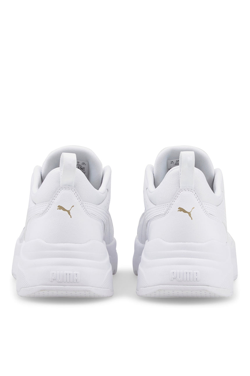 Puma Cassia Ayakkabı 384647 - White-White-Team Gold