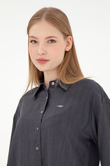 US POLO ASSN BAYAN DOKUMA GÖMLEK 1995672 - Antrasit
