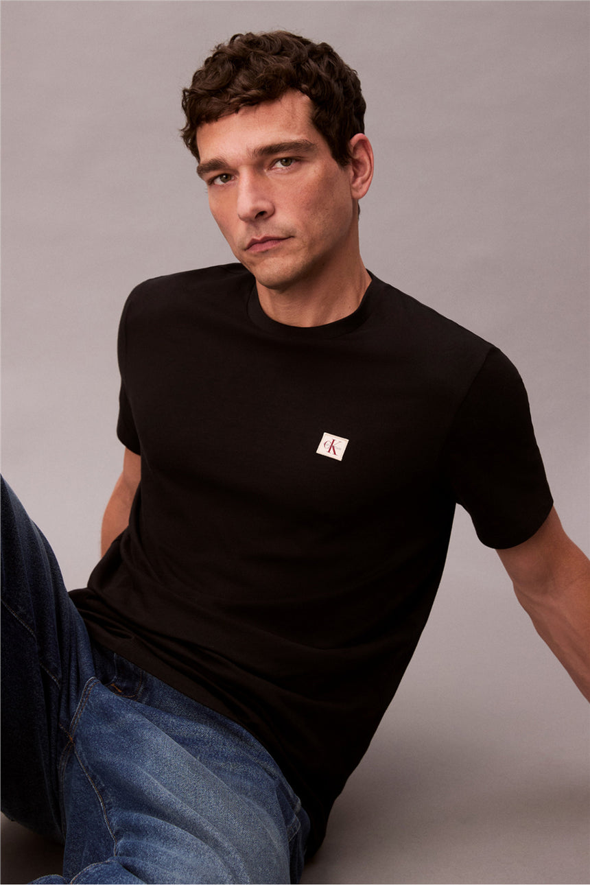 Calvin Klein Erkek SS CLASSIC 30S HERITAGE LBL TEE LV04RC272G - Siyah