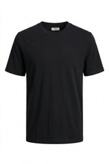 JACK&JONES PLUS JJEBARRON TEE SS O-NECK LN PLS 12299534 - Siyah