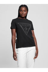 GUESS KADIN ADELE SS CN TEE V2YI07K8HM0 - Siyah