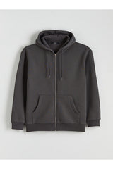 LCW ERKEK W5MM90D8 HRK,XM-CARDIGAN-BASIC - Koyu Gri