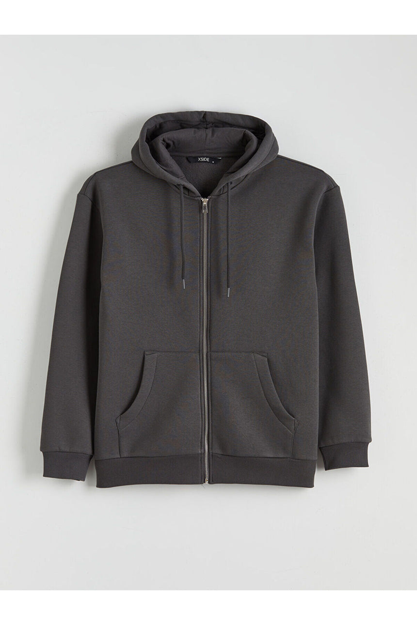 LCW ERKEK W5MM90D8 HRK,XM-CARDIGAN-BASIC - Koyu Gri