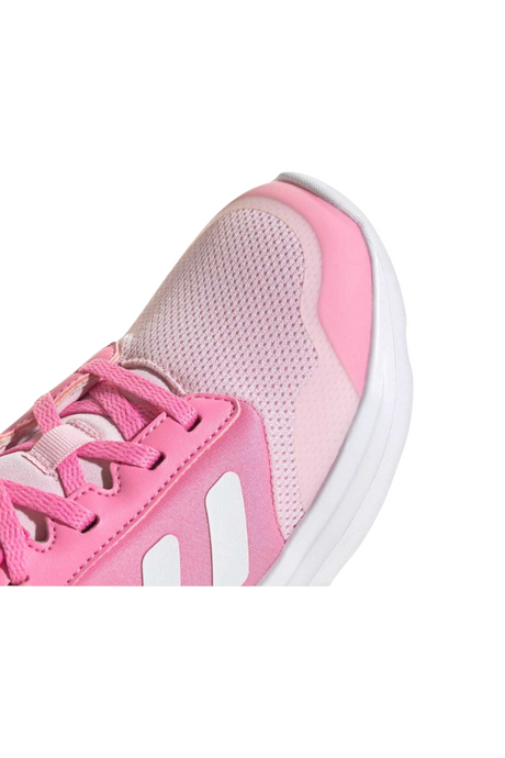 Sporline adidas Tensaur Run pembe çocuk spor ayakkabısı, suni deri ve file detaylı ön görünüm
