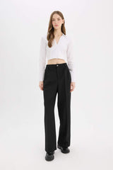 Defacto Kadın Trousers D8150AX - Siyah