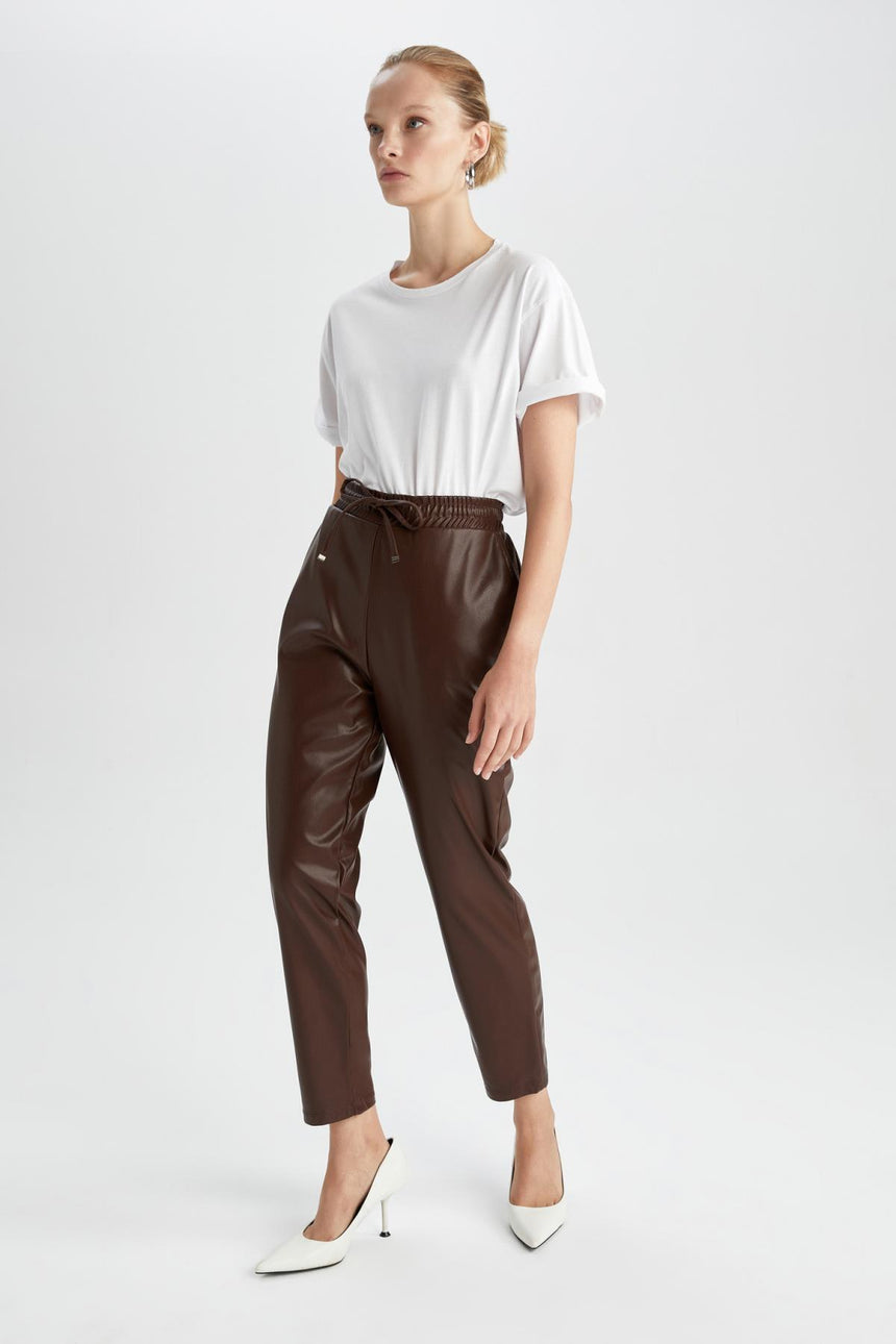Defacto Kadın Trousers V8072Az - Kahverengi