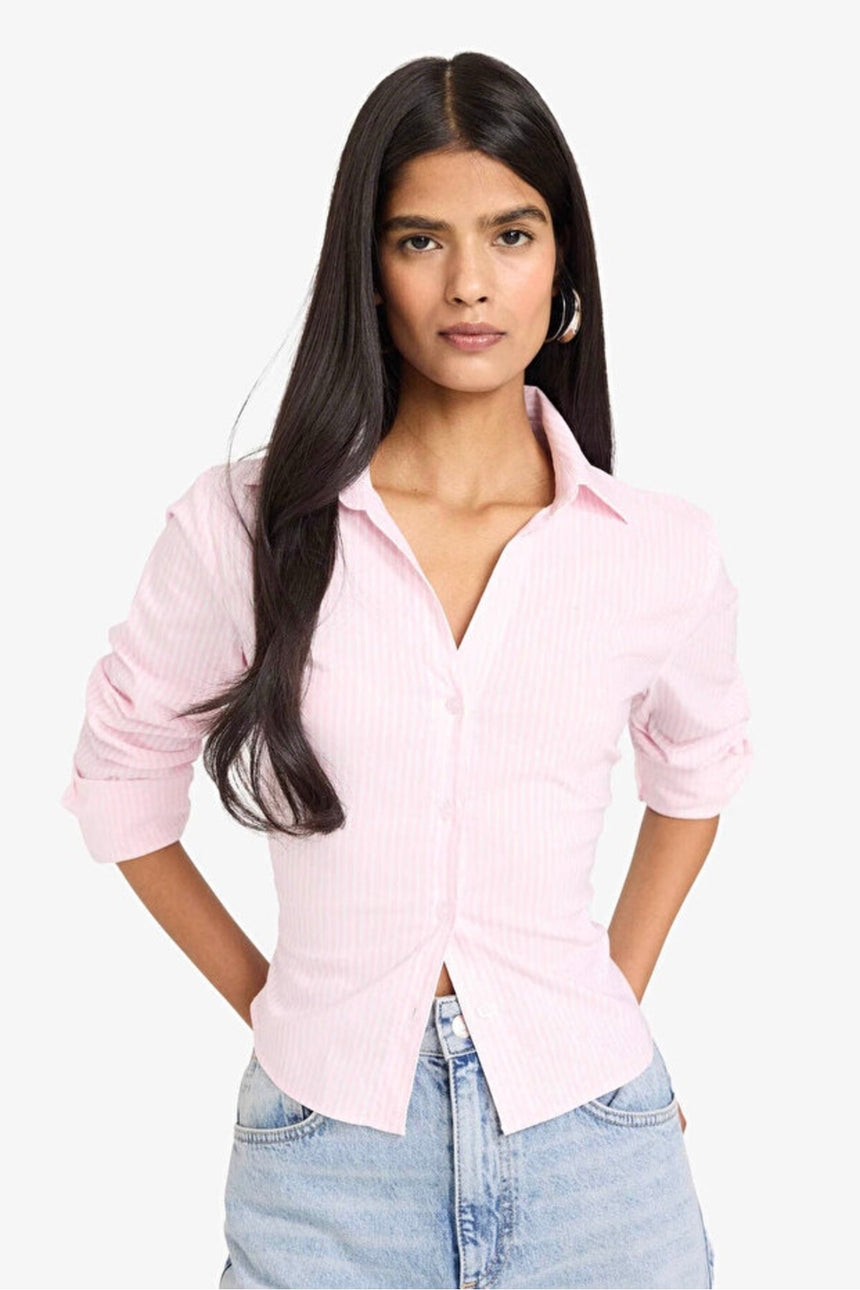 Defacto Kadın Woven Top D4013AX - Açık Pembe