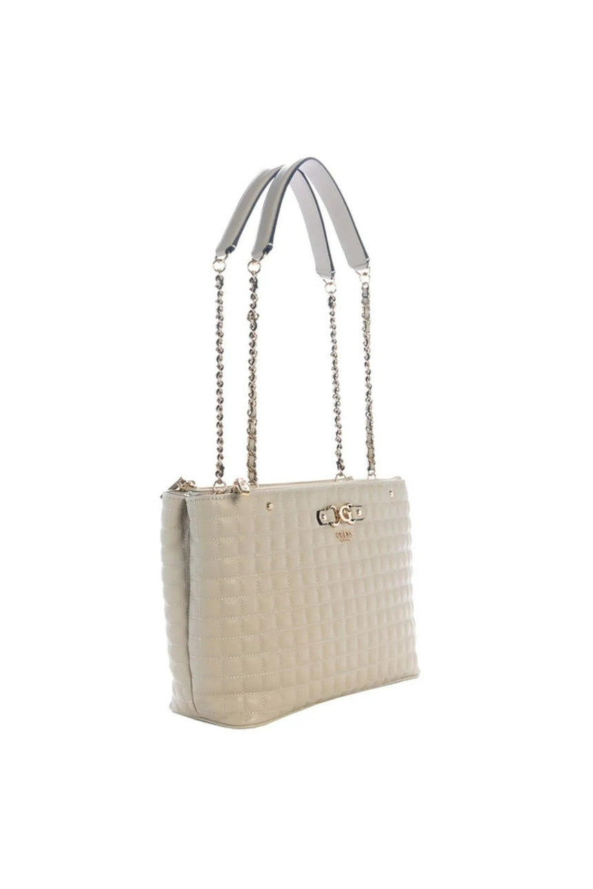 GUESS KADIN NADIRA STATUS TOTE HWQG8424220 - Açık Bej / Krem