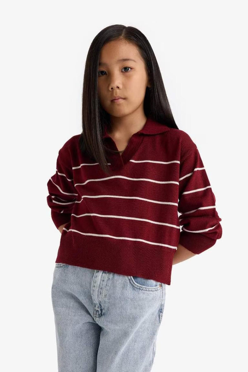 Defacto Çocuk Pullover E7737A8 - Bordo