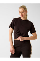 GUESS KADIN BRITNEY CROP TEE V3RI08I3Z14 - Siyah
