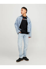 JACK & JONES 12137126 ERKEK TSHIRT - Siyah