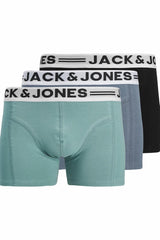 JACK&JONES SENSE TRUNKS 3-PACK NOOS 12081832 - Mavi