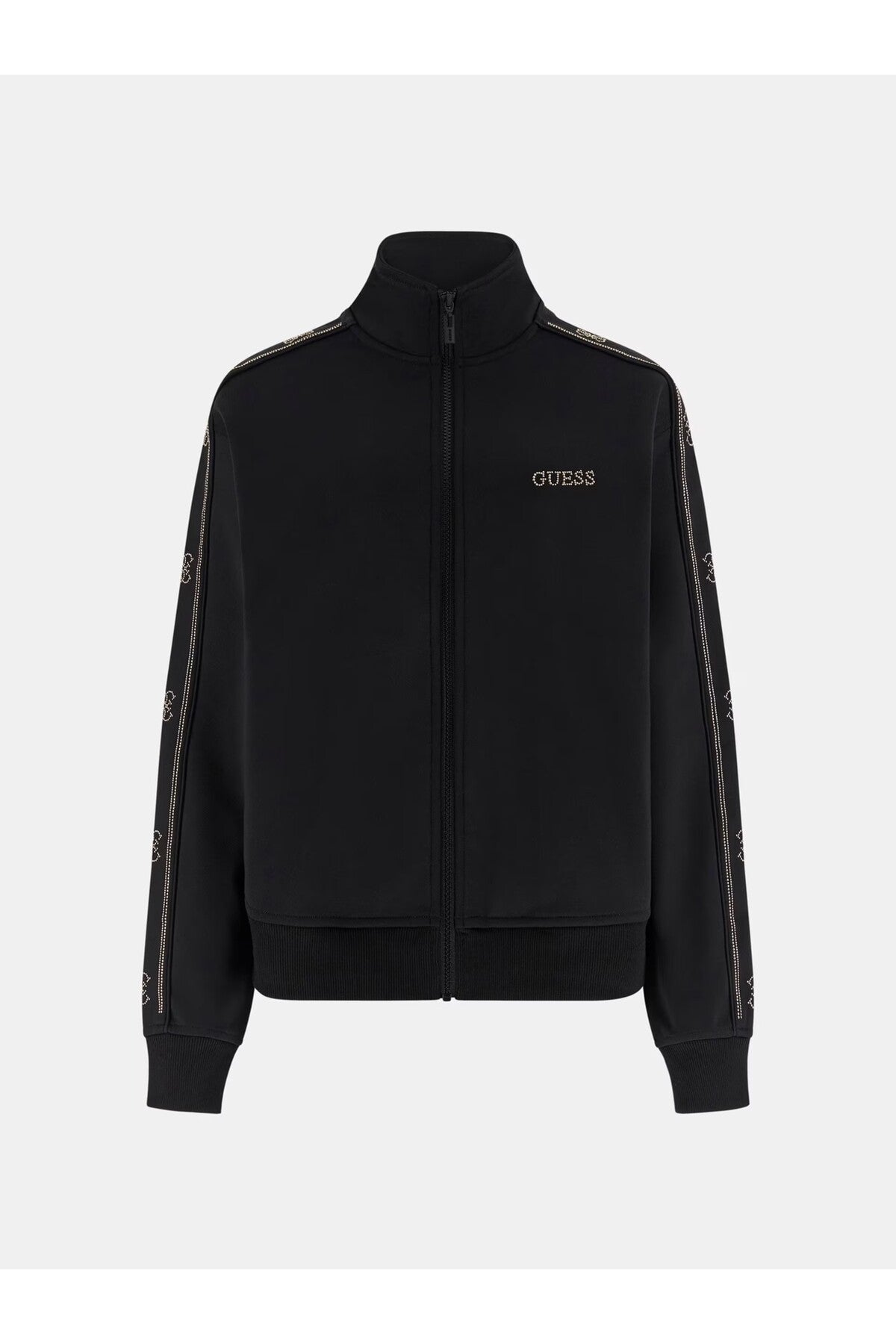 Guess Octavia Kadın Dik Yaka Sweatshirt V5BQ15KCX22 - Siyah