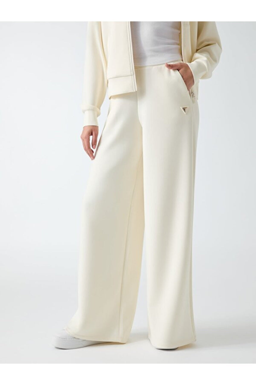 GUESS KADIN OLYMPE WIDE LEG PANT V4YB07KCAY2 - Krem