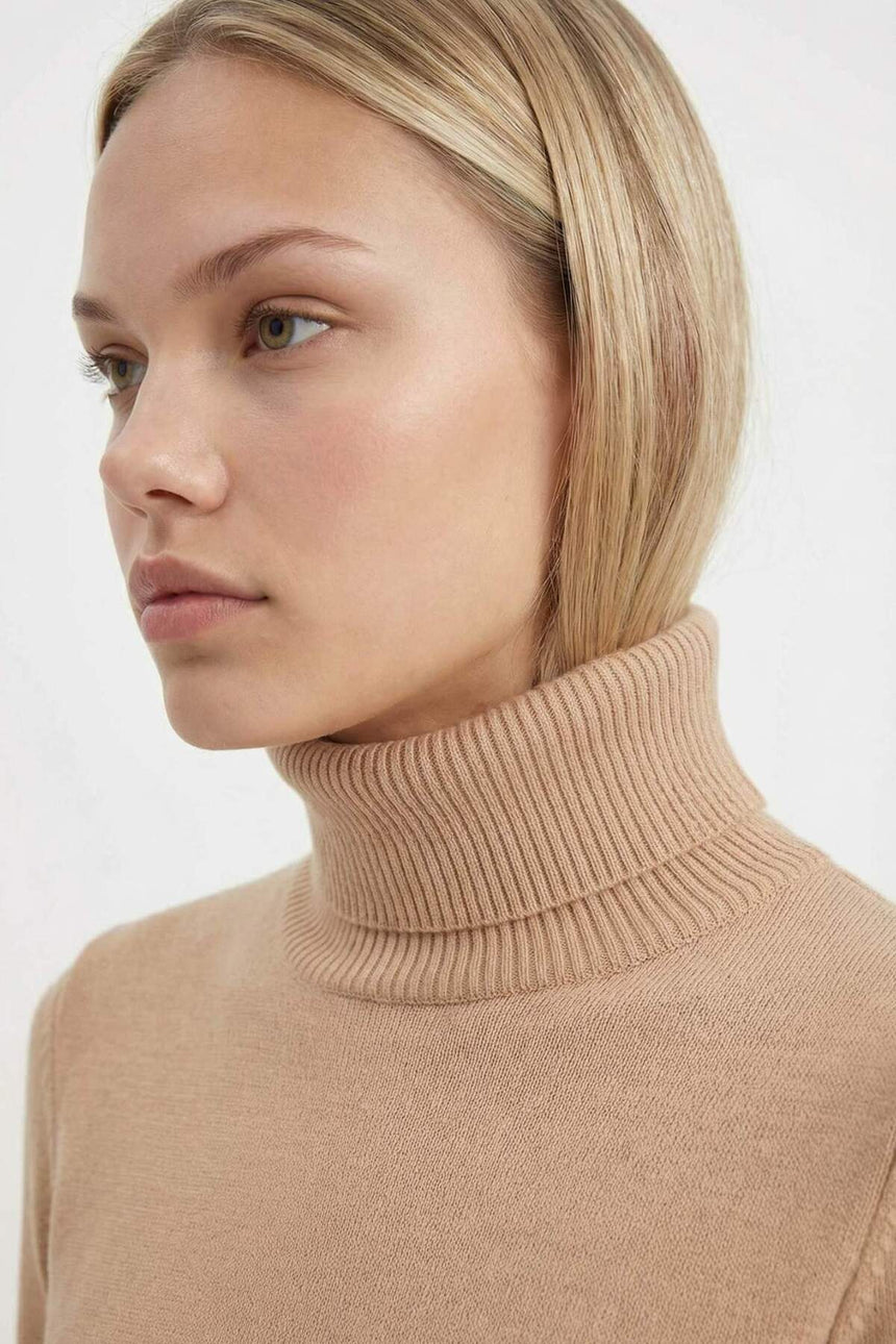 Defacto Kadın Pullover H1651Az - Açık Kahve