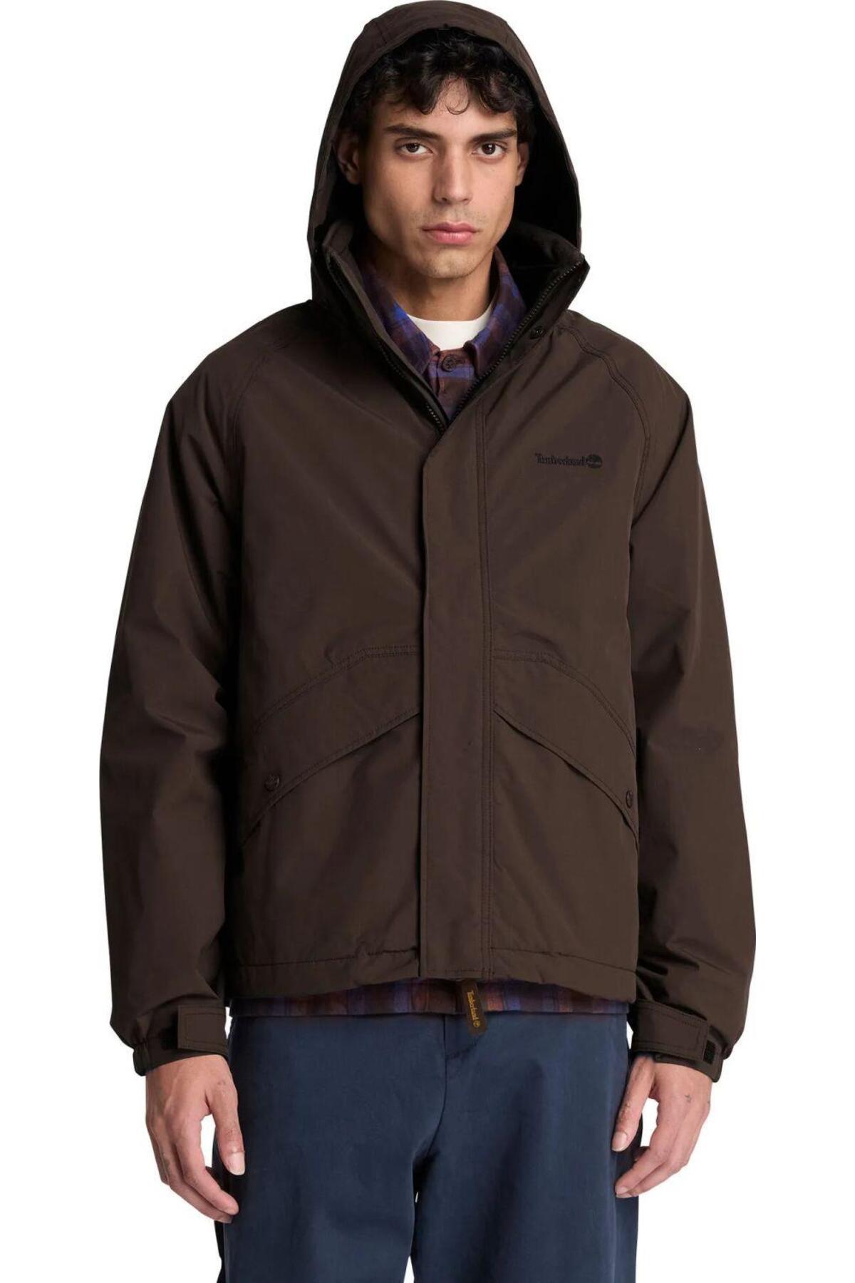 Timberland Erkek Weatherline Waterproof 3'ü 1 Arada Ceket TBC0YH6XC351 - Gri/Kahverengi