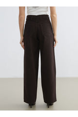 LCW KADIN W5OI67C8 PNT,AMSTERDAM-BAGGY-COLOUR - Koyu Kahverengi