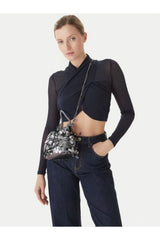 Guess Kadın holıday shıne top ha evenıngs-bags hwem9538750 - Metalik Gri
