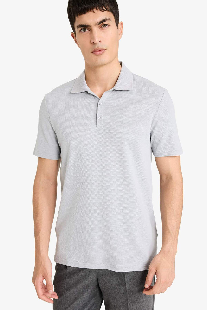 Defacto Erkek Short Sleeve Polo T-Shirt M6609AZ - Gri