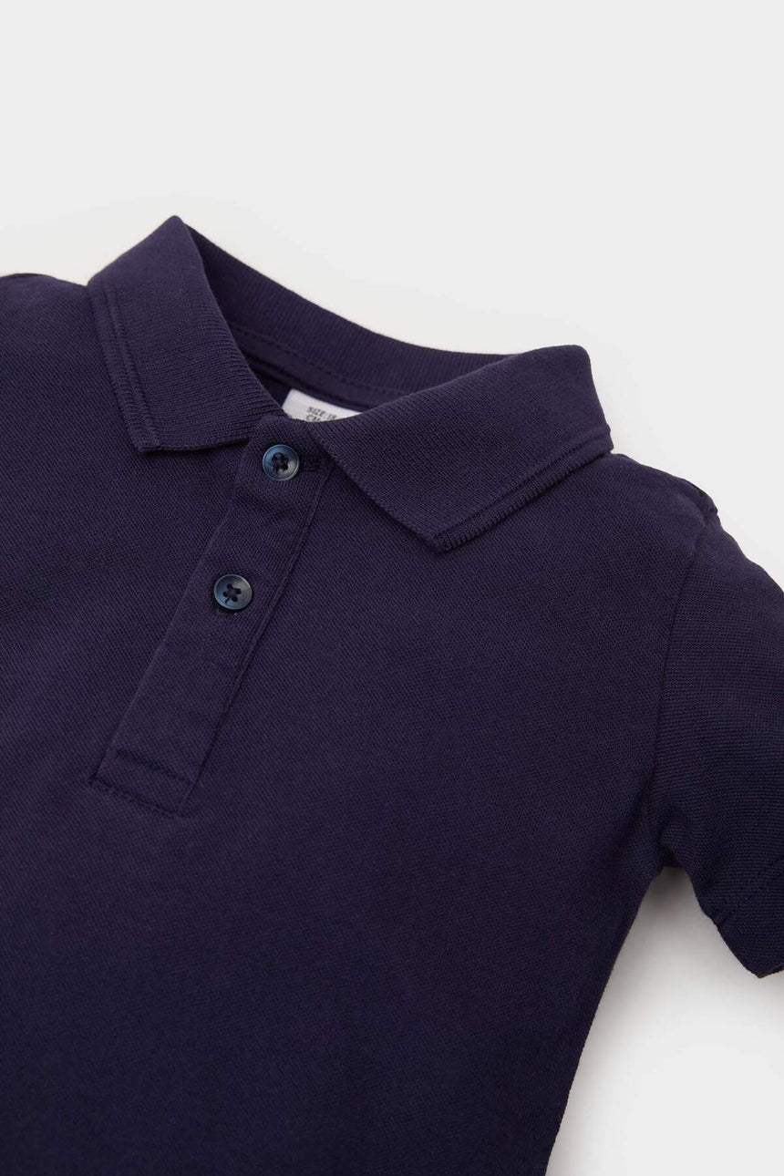 Defacto Çocuk Short Sleeve Polo T-Shirt B7007A5 - Koyu Lacivert