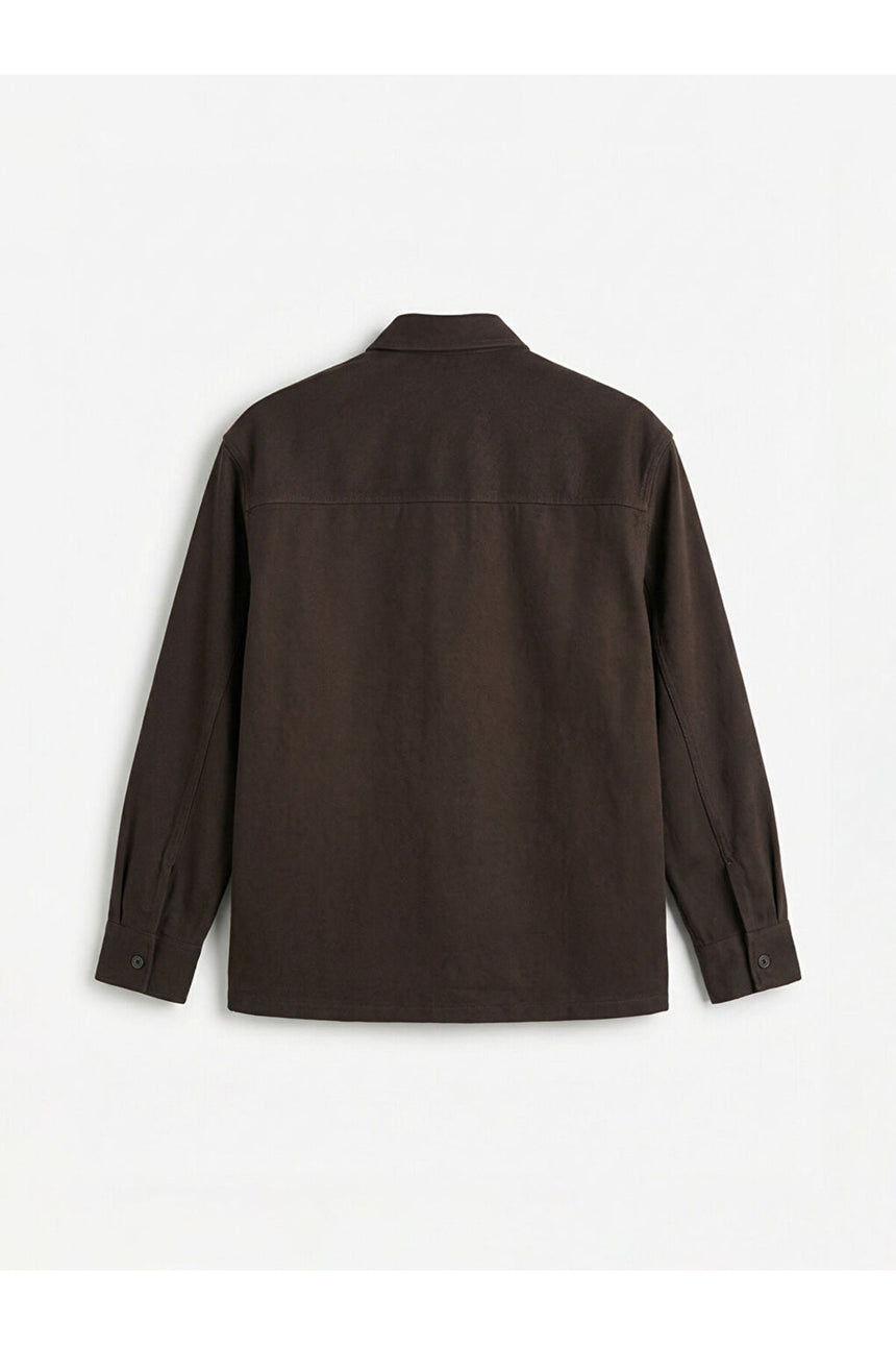 LCW ERKEK S6JI37H8 CKT,X-EGESHIRT-UP - Kahverengi