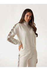Guess V2YQ16KB3P2 Kadın Sweatshirt - Krem