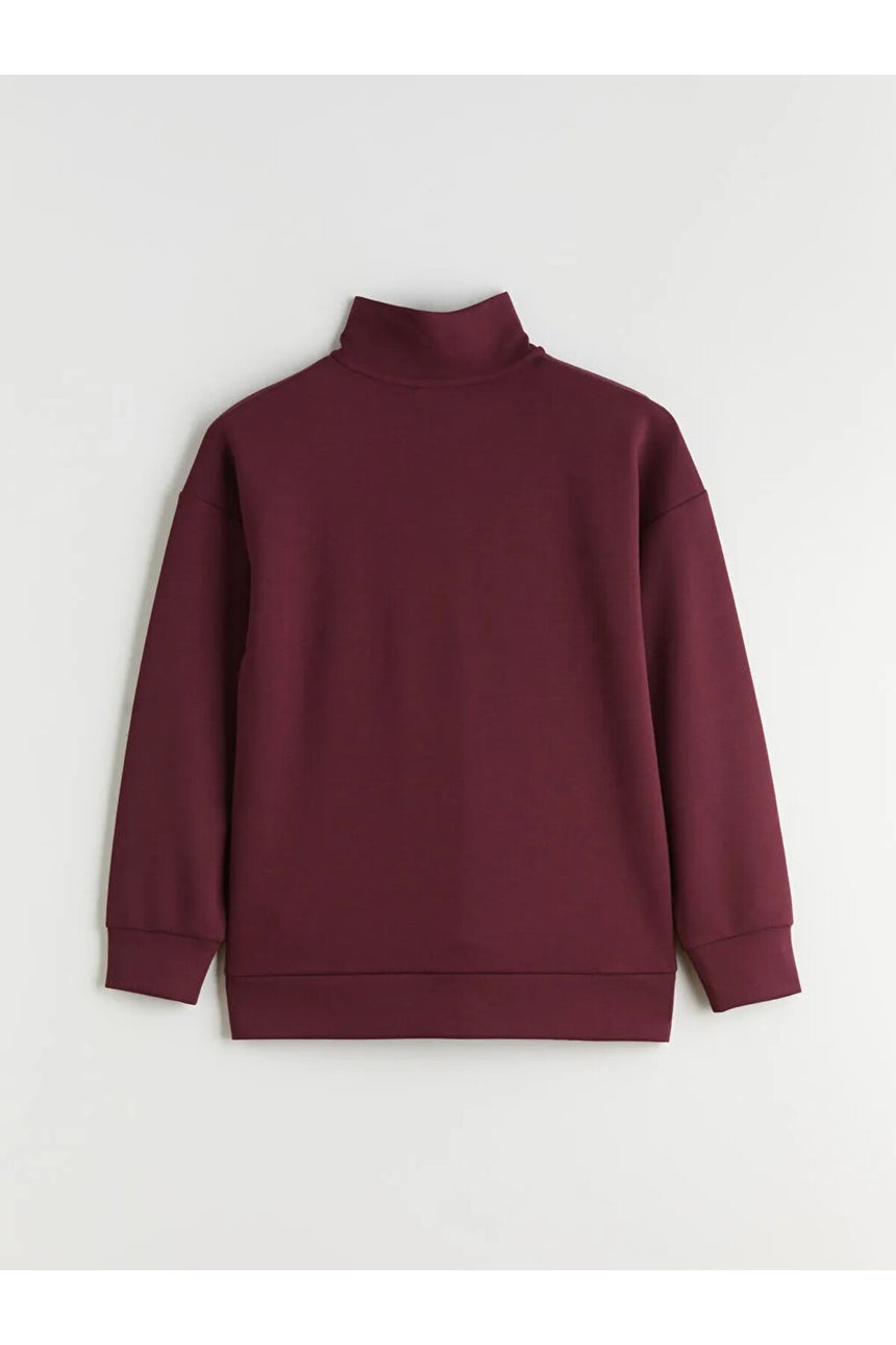 LC Waikiki Kadın Sweatshirt W5K792F8 - Koyu Mor