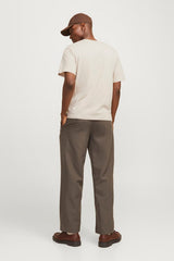JACK&JONES T-SHIRT 12151955 - Kırık Beyaz/ Krem
