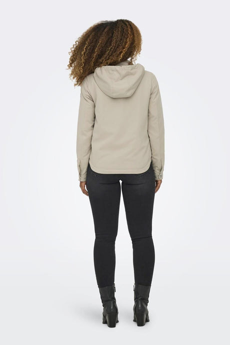 Only 15218613 ONLSKYLAR HOOD SPRING JACKET - Beyaz