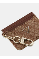 GUESS KADIN CARD CASE RW7561P6201 - Açık Bej/ Kahverengi