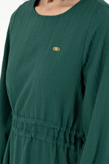 US POLO ASSN BAYAN DOKUMA ELBİSE 1941893 - Koyu Yeşil