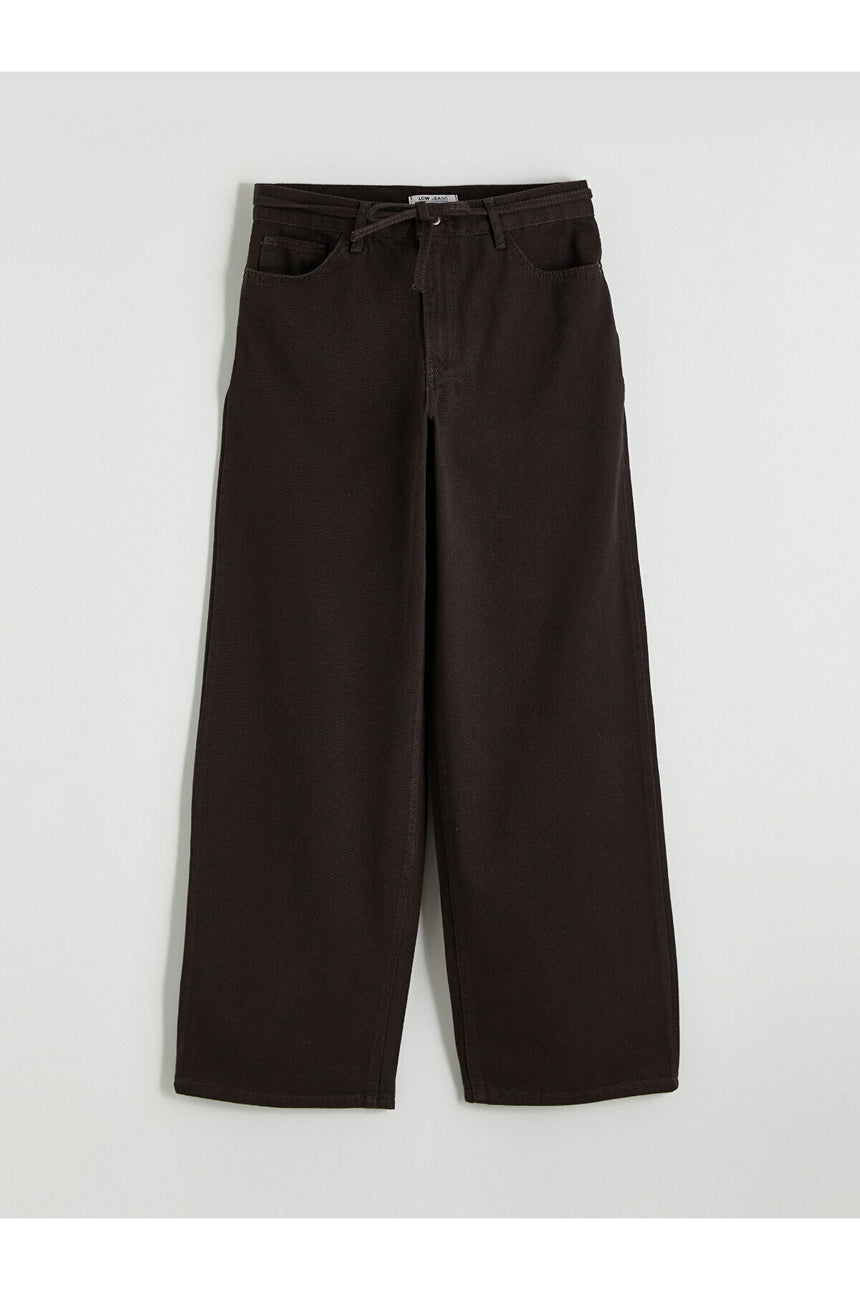 LCW KADIN W5OI67C8 PNT,AMSTERDAM-BAGGY-COLOUR - Koyu Kahverengi