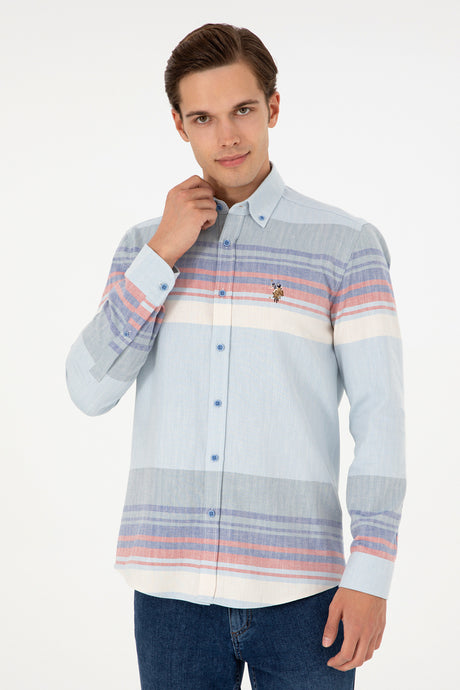 US POLO ASSN ERKEK DOKUMA GÖMLEK 1949748 - Koyu Mavi